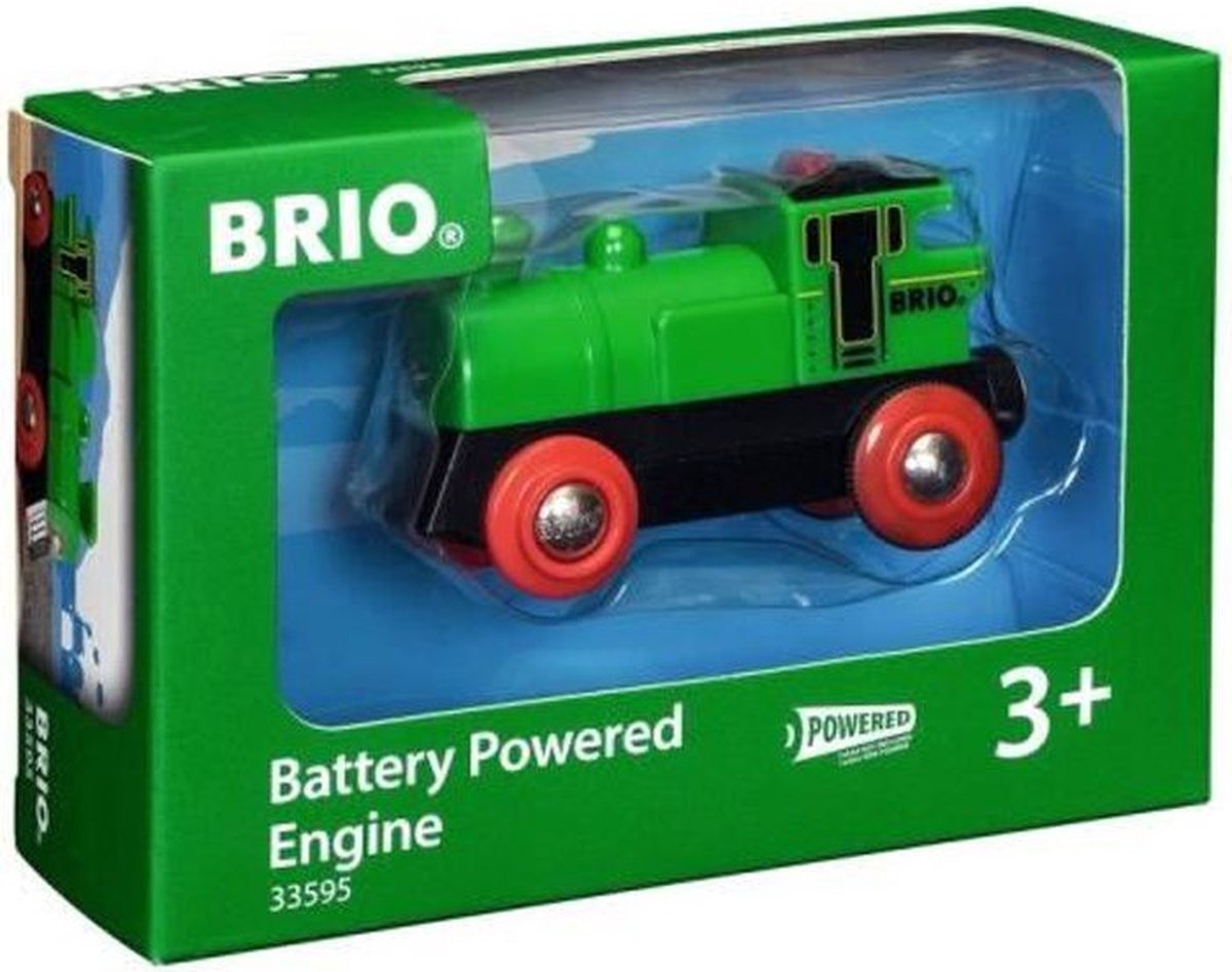 BRIO groene locomotief op batterijen - 33595