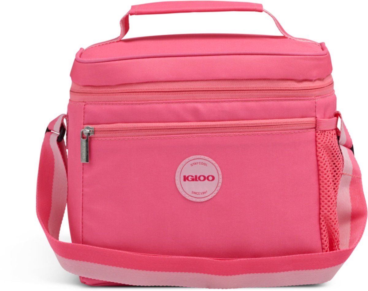 Igloo - lunch square 9 roze – compacte koeltas voor lunch onderweg