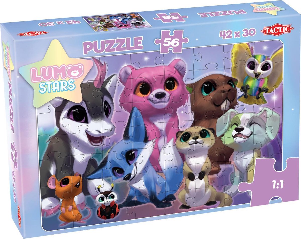 Tactic Lumo stars puzzel buddies - 56 stukjes