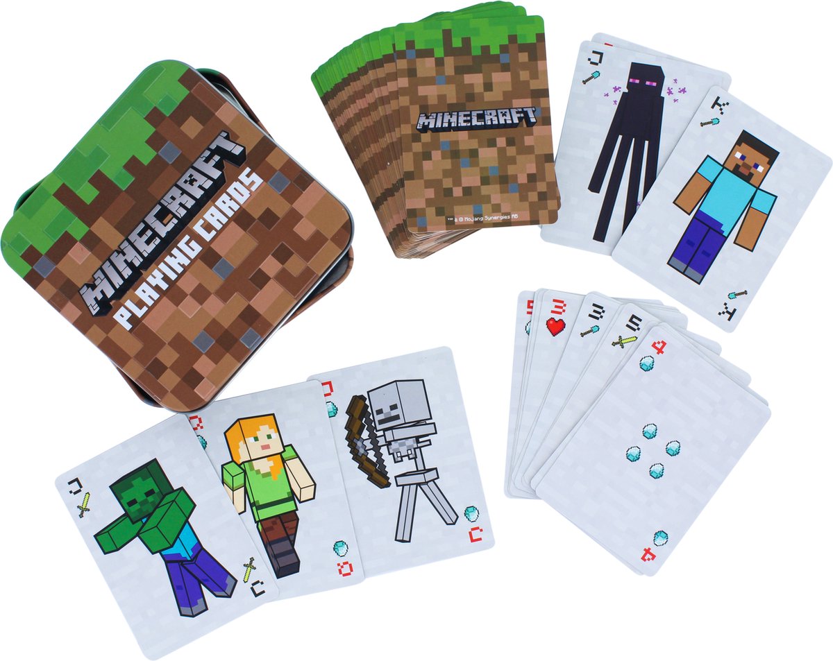 Paladone minecraft - speelkaarten met opbergdoosje