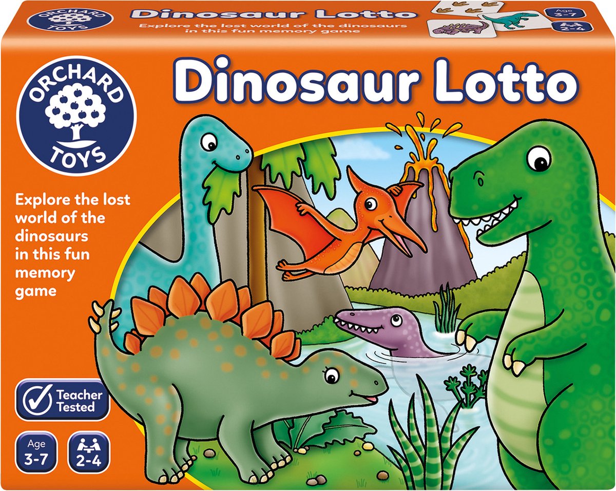 Orchard Toys - dinosaur lotto - dino geheugenspel - speelgoed 3 jaar - bordspel voor kinderen - nederlands