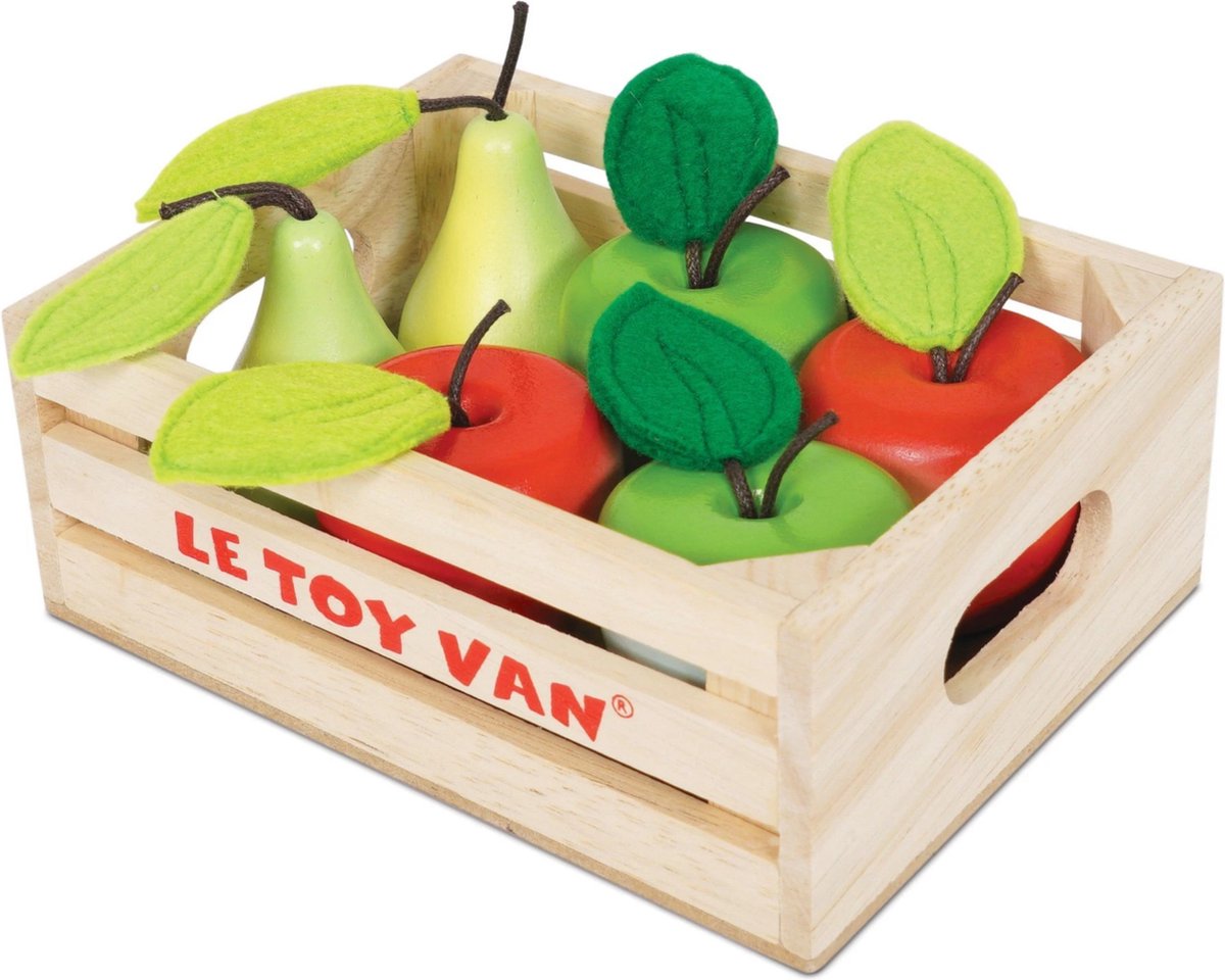 Le Toy Van Speelgoedeten - appels peren - in kratje