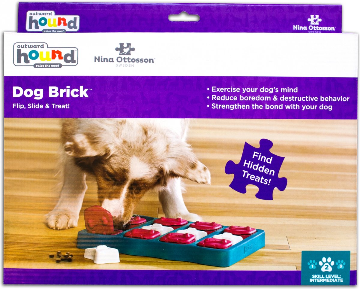 Nina Ottosson dog brick turquoise rood