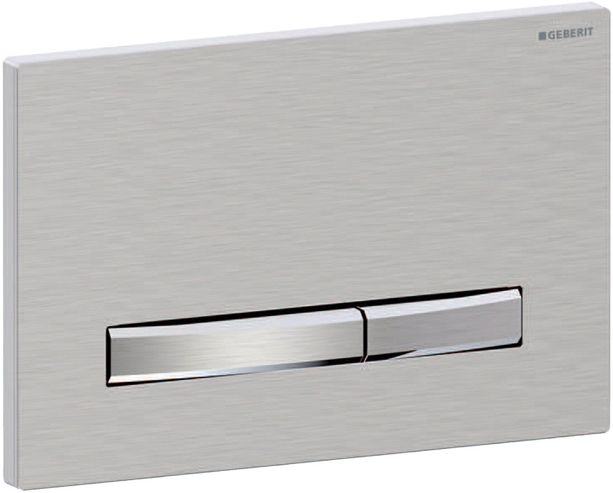 Geberit sigma50 bedieningsplaat - 2-toets spoeling - vierkant - chroom geb.
