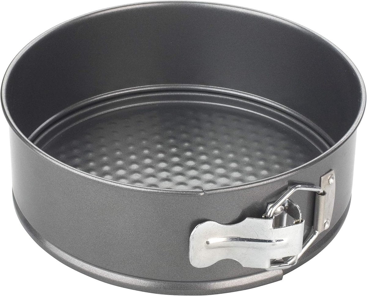 Chef Aid springvorm - 20 cm ronde taartvorm met losse bodem - non-stick antiaanbaklaag - ovenbestendige bakvorm voor taart, cheesecake quiche - staal