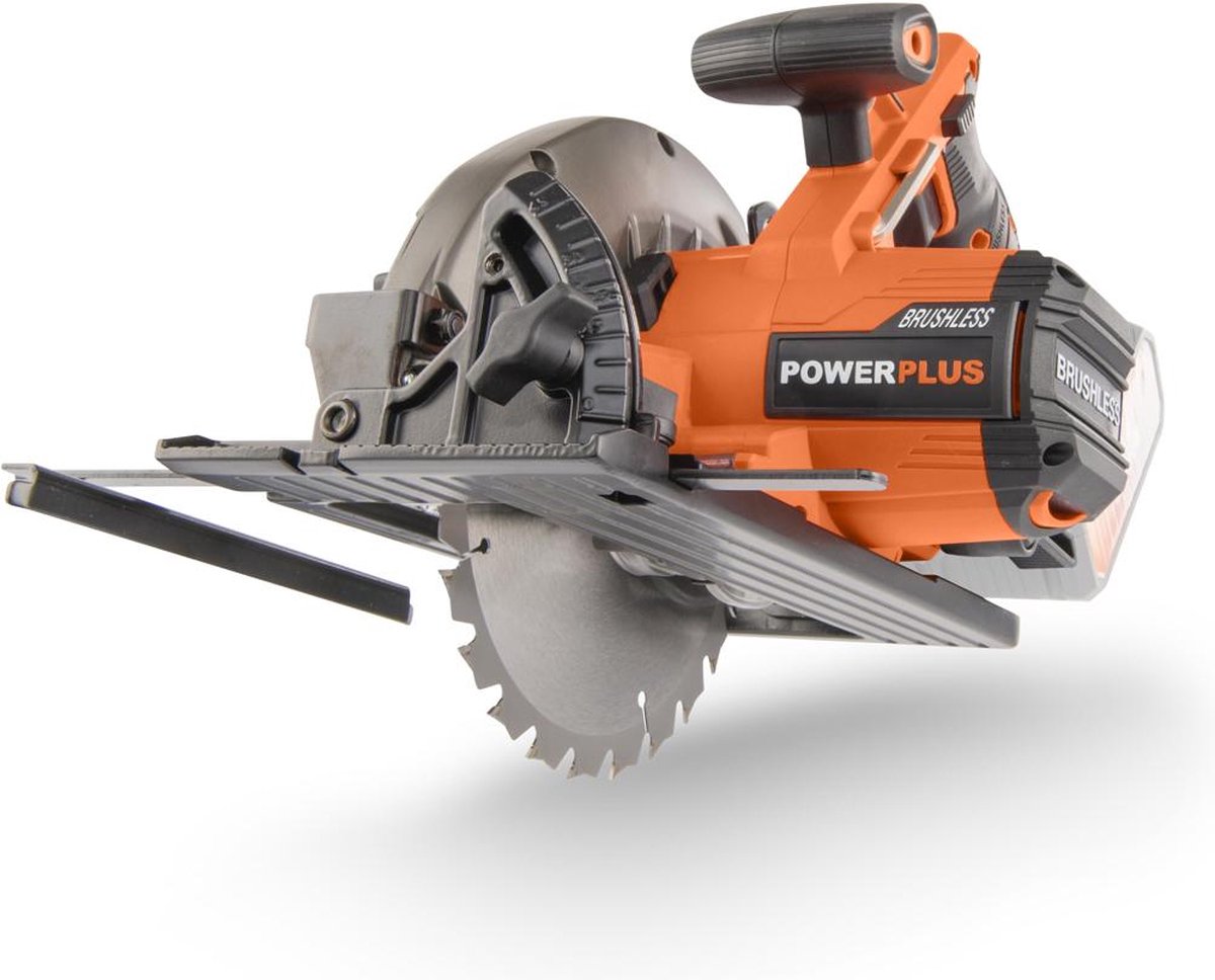 Powerplus Dual power accu cirkelzaag powdp25200 - 20v gereedschap, ø165mm - zonder accu en lader - met 1 acc.
