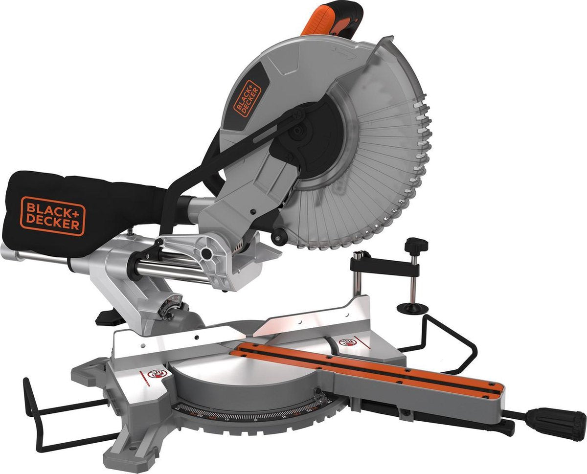 BLACK+DECKER 2100w 254mm afkort- en verstekzaag - bes710-qs