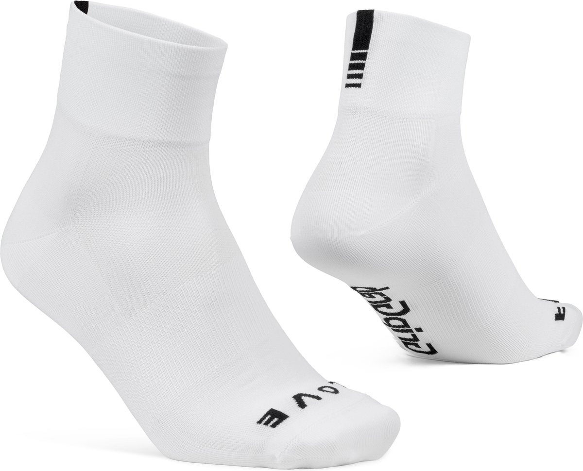 GripGrab - lightweight sl korte performance zomer fietssokken 1 paar coolmax wielersport sokken low cut - wit - unisex - maat xs (35-38)