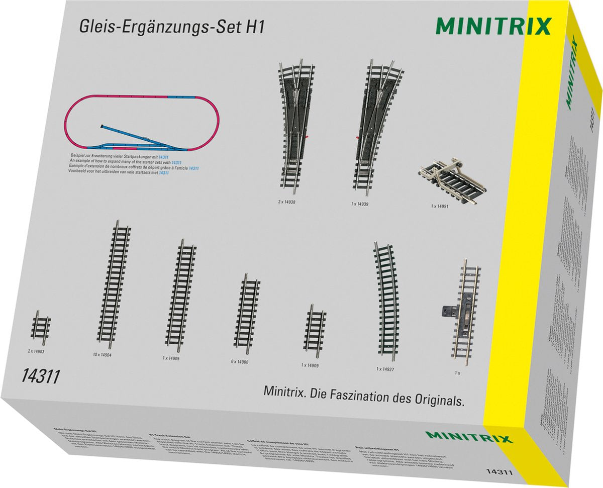Minitrix Rail-uitbreidingsset h1