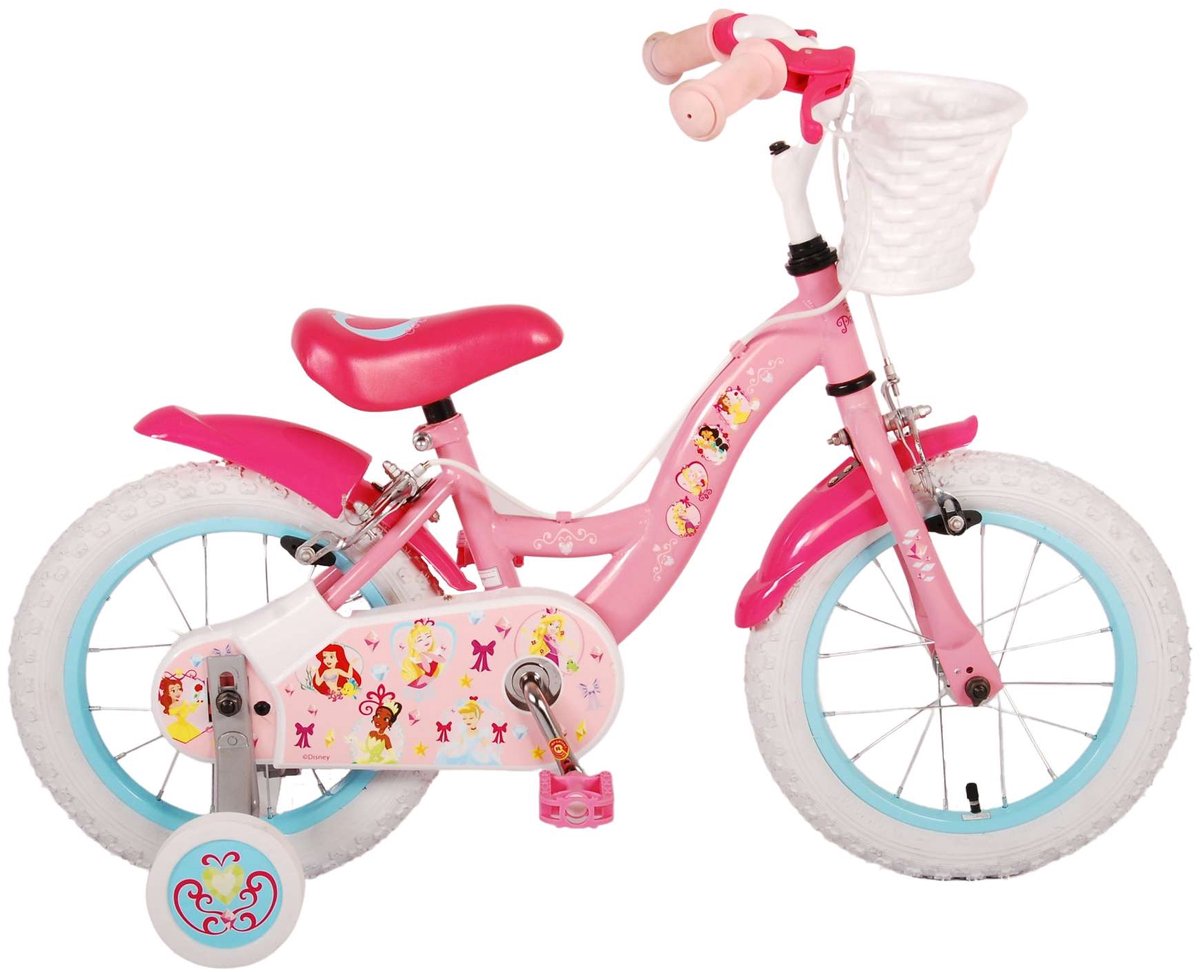 Volare Disney princess kinderfiets - meisjes - 14 inch - roze