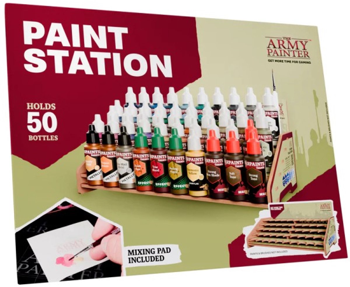 The Army Painter verfstation - hobby organizer voor 50 flessen.