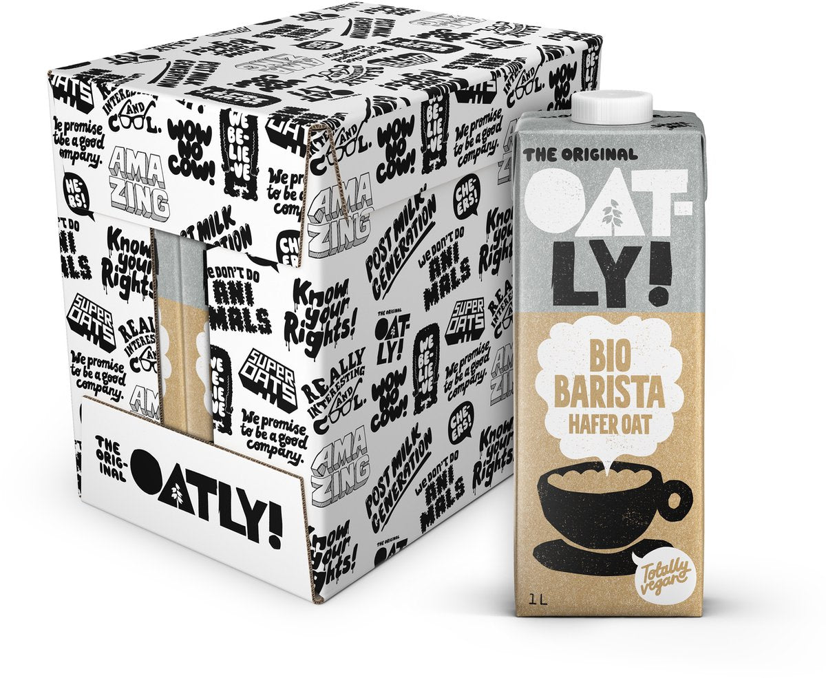 OATLY! Oatly haver bio barista edition - 6 stuks - (6l) - houdbare plantaardige melk - bio barista - voordeelverpakking
