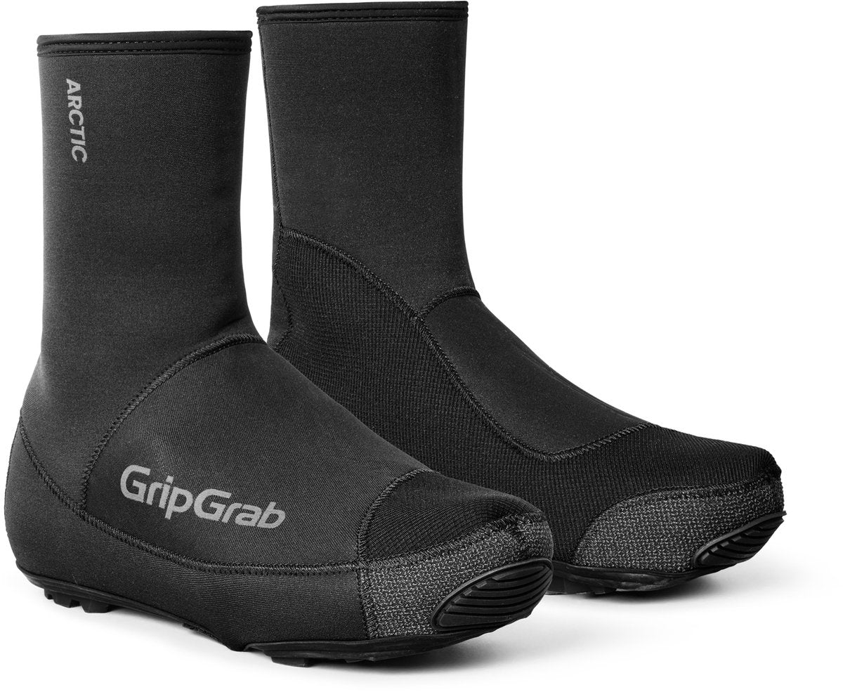 GripGrab - arctic 2 waterproof strenge winter gravel wielren overschoenen waterdicht met fleecevoering - zwart - unisex
