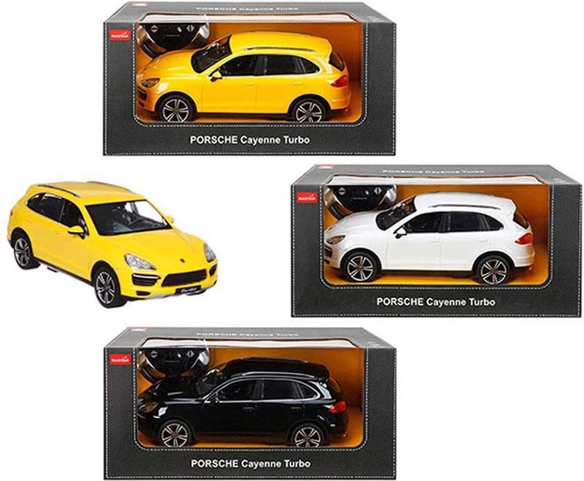 Rastar Porsche cayenne turbo rc geel - 1:14 - r c.