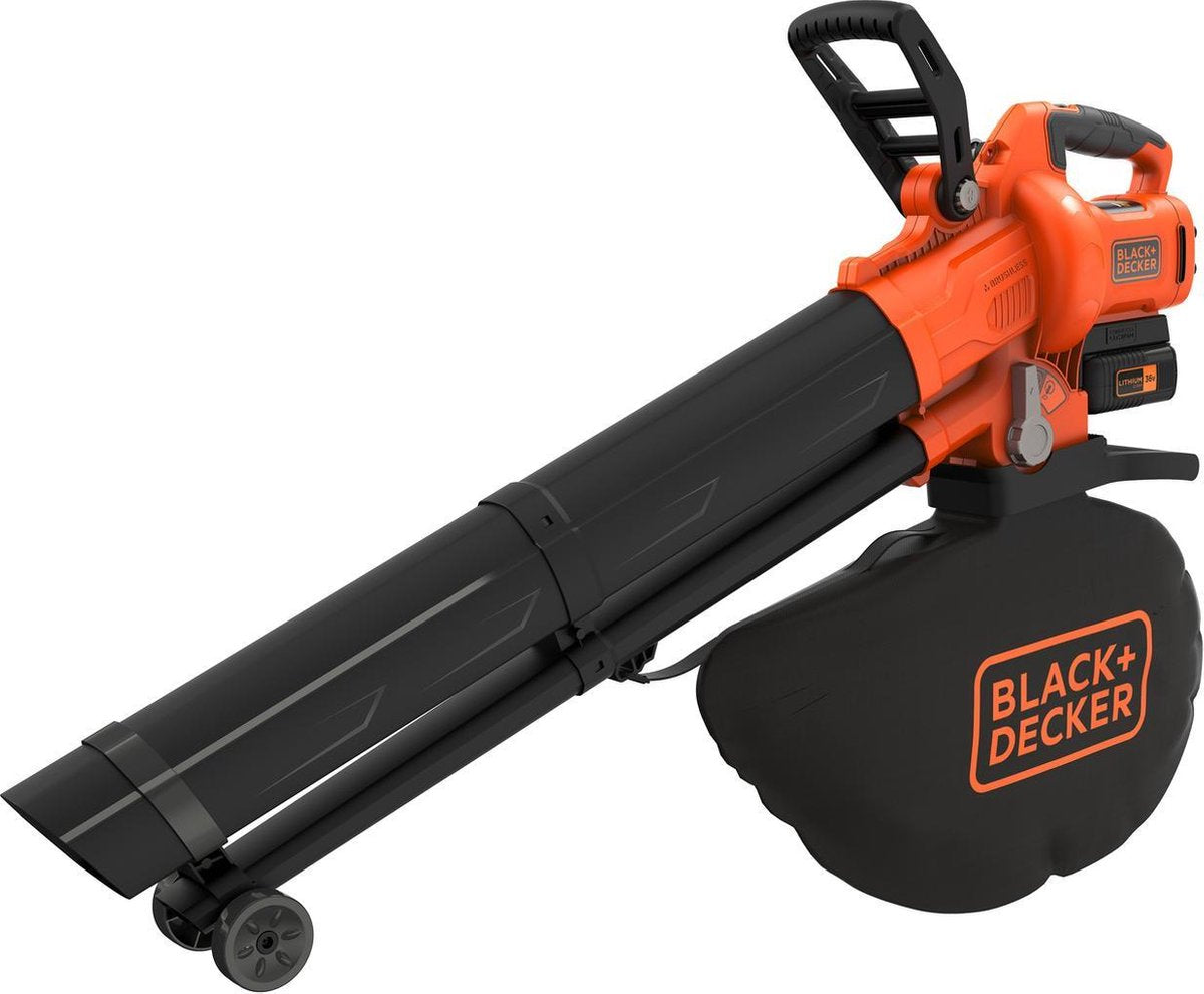 BLACK+DECKER 36v bladblazer tuinruimer op accu 2.5ah inclusief accu en lader - bcblv3625l1-qw