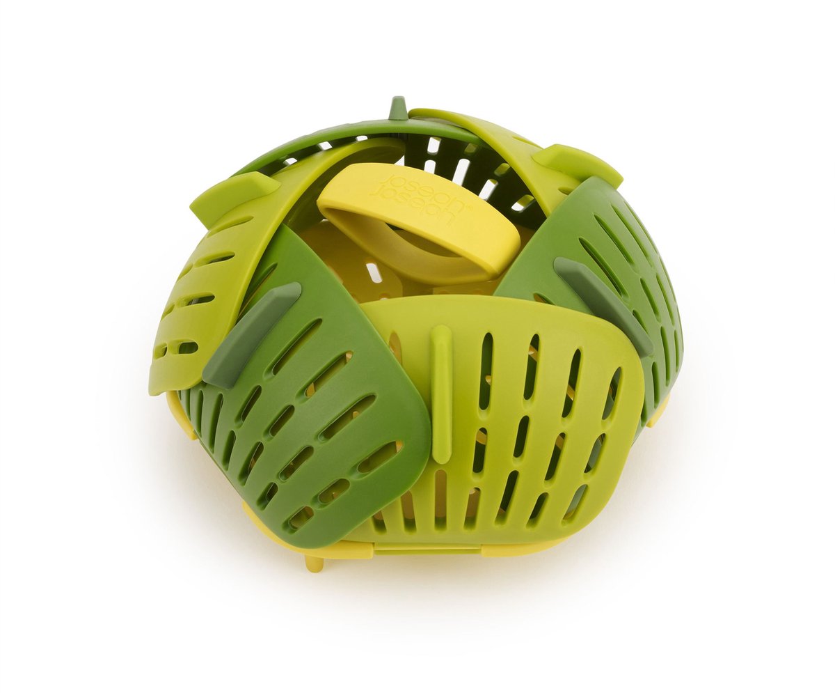Joseph Joseph Duo Opal - stoommandje opvouwbaar - polypropyleen - groen