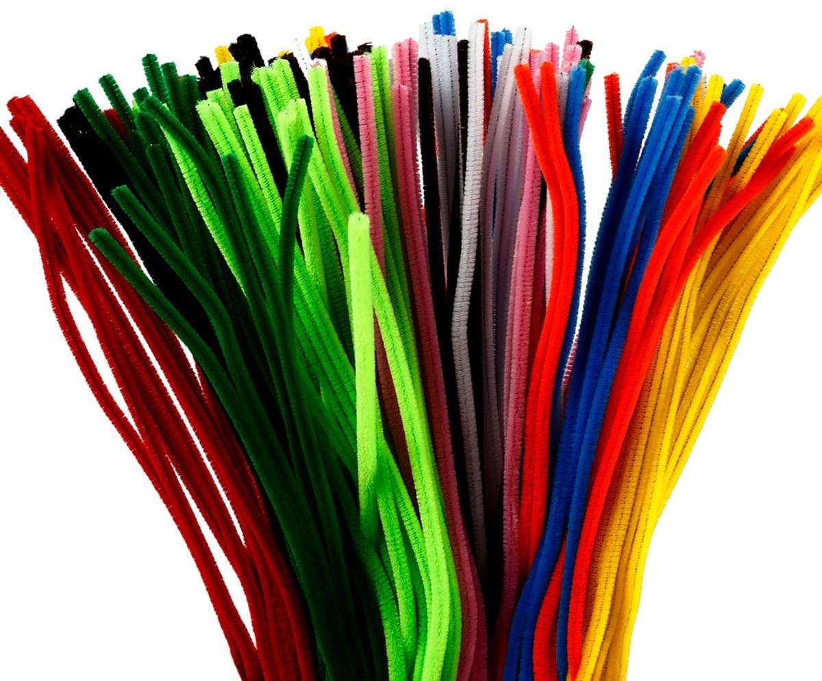 Creativ Company Creative company chenilledraad meerkleurig 30 cm lengte, 6 mm dikte - 200 stuks