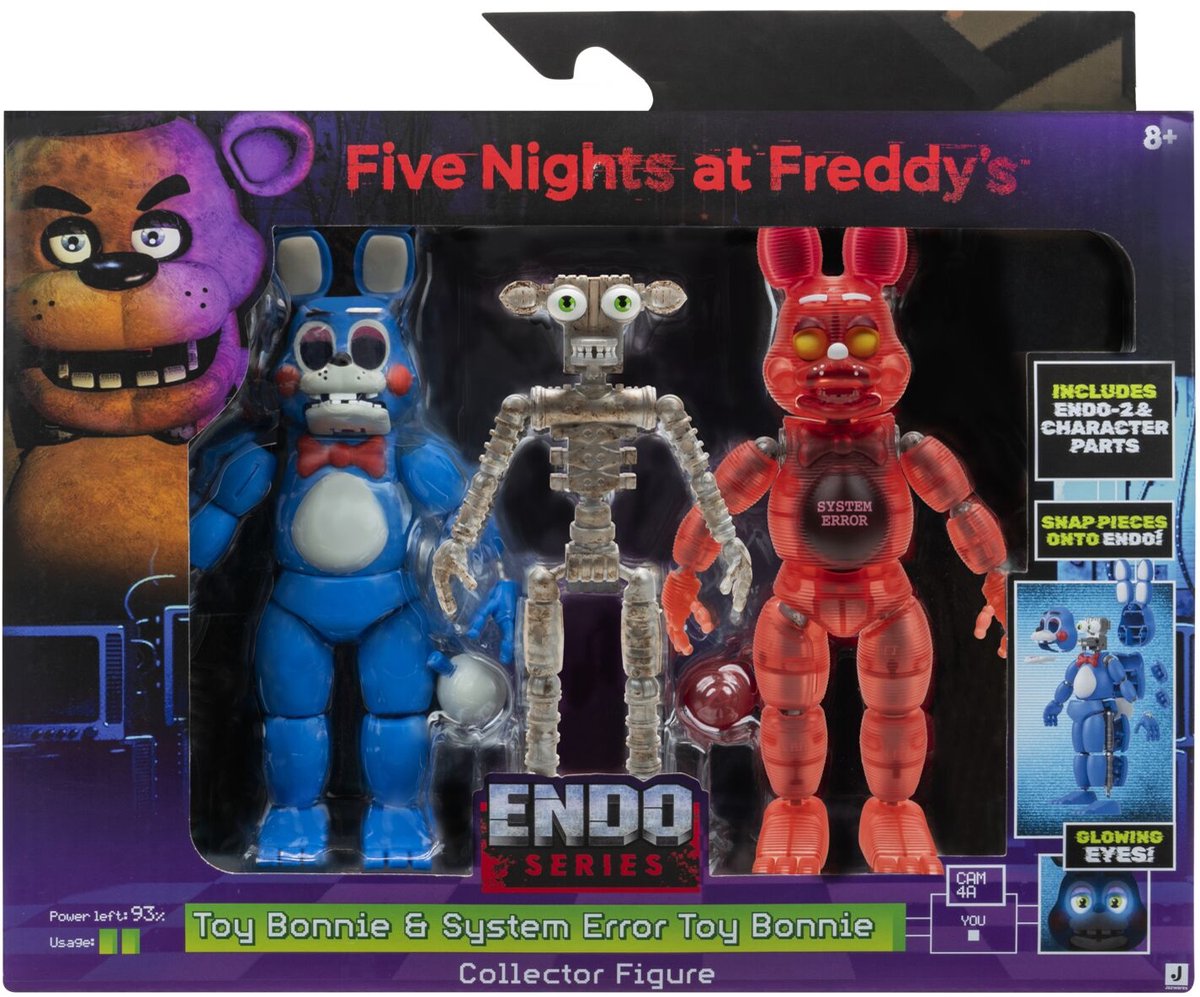 Jazwares Five nights at freddys endo-series figure - endo-2, toy bonnie parts, system error toy bonnie parts 15cm
