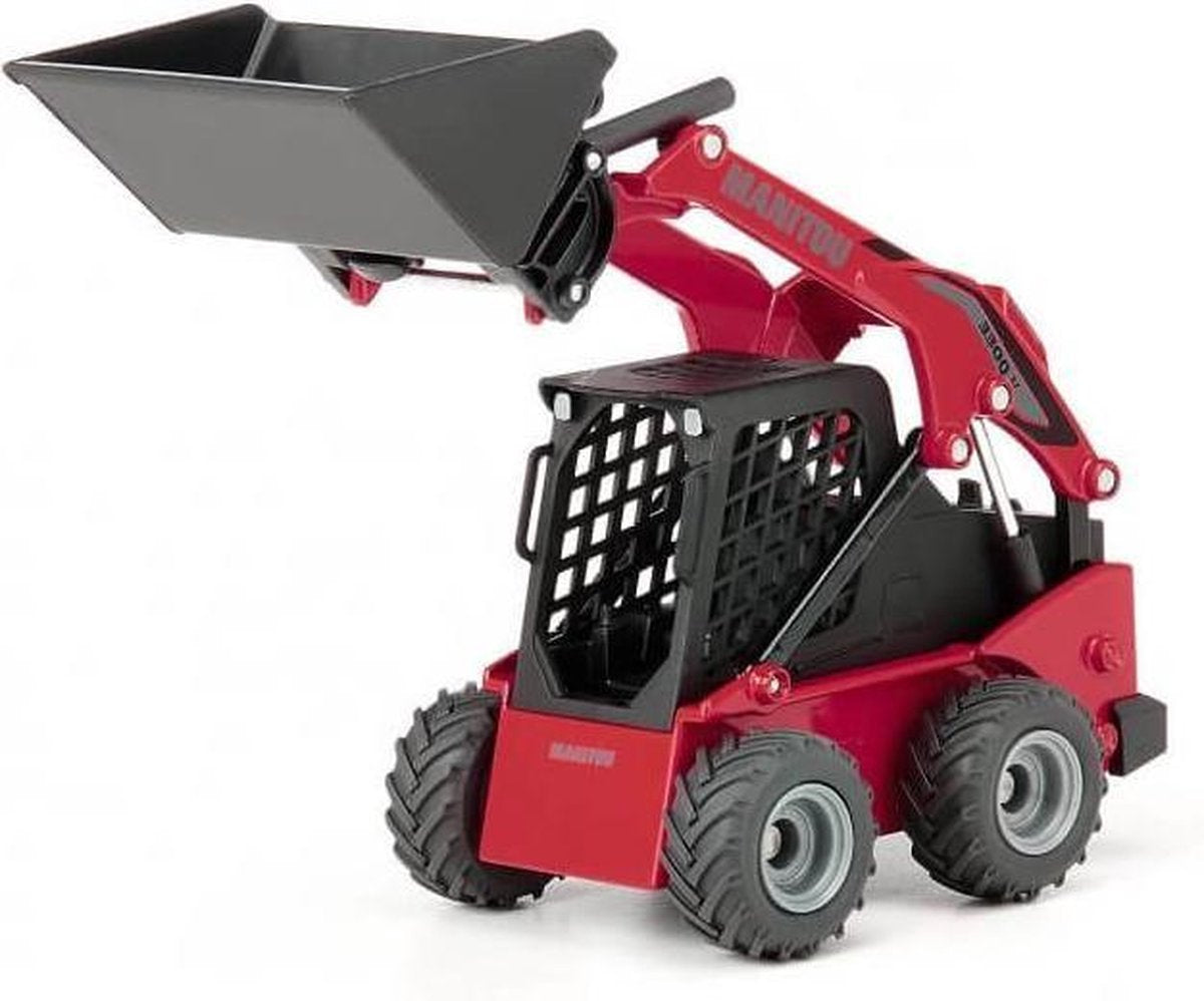 SIKU 3049, manitou 3300v compacte shovel, 1:32, metaal kunststof, rood, vele functies