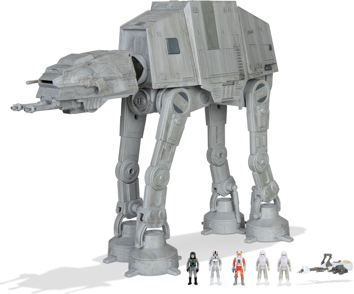 Jazwares Star wars micro galaxy squadron at-at walker - 25cm voertuig met geluid - 8+ jaar
