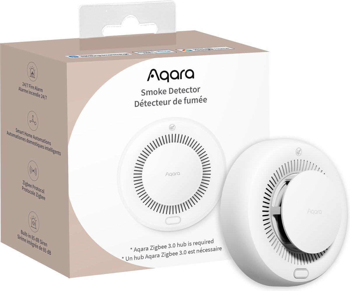 AQara rookmelder - slimme rookmelder - zigbee en matter - tot 10 jaar batterijduur