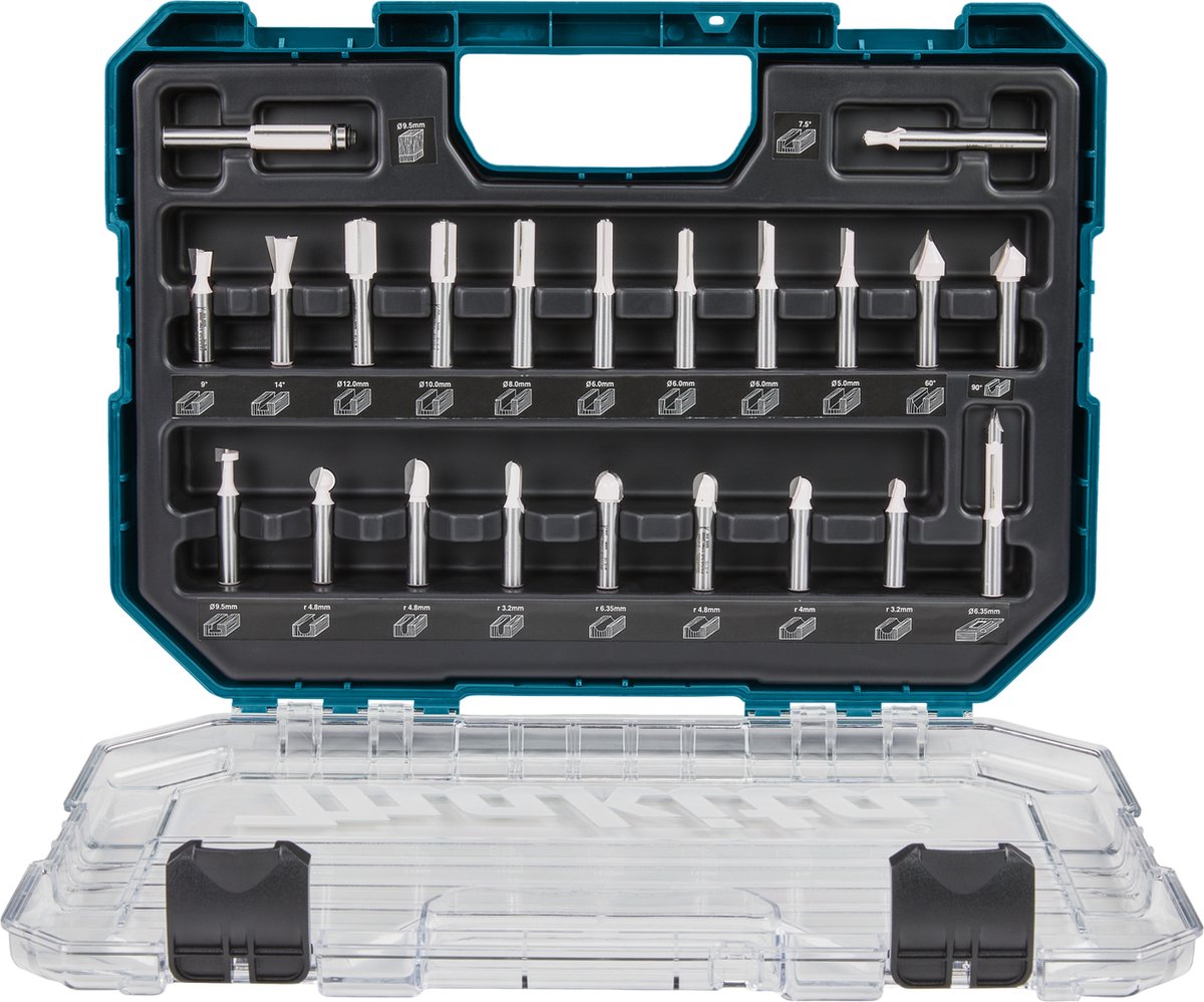 Makita d-74784 frezenset 8mm 22-delig