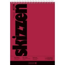 Schetsblok BRUNNEN 17 x 24 cm Rood