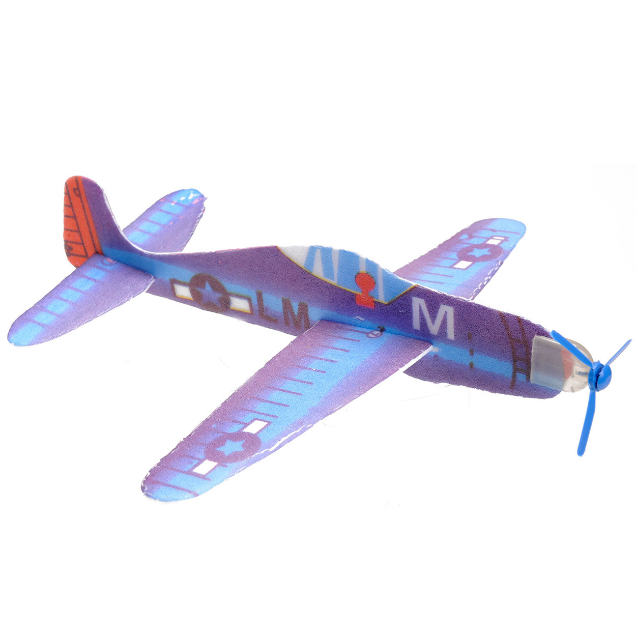 Duckiez Zweefvliegtuig power prop 19 cm 12 assorti | 48 stuks