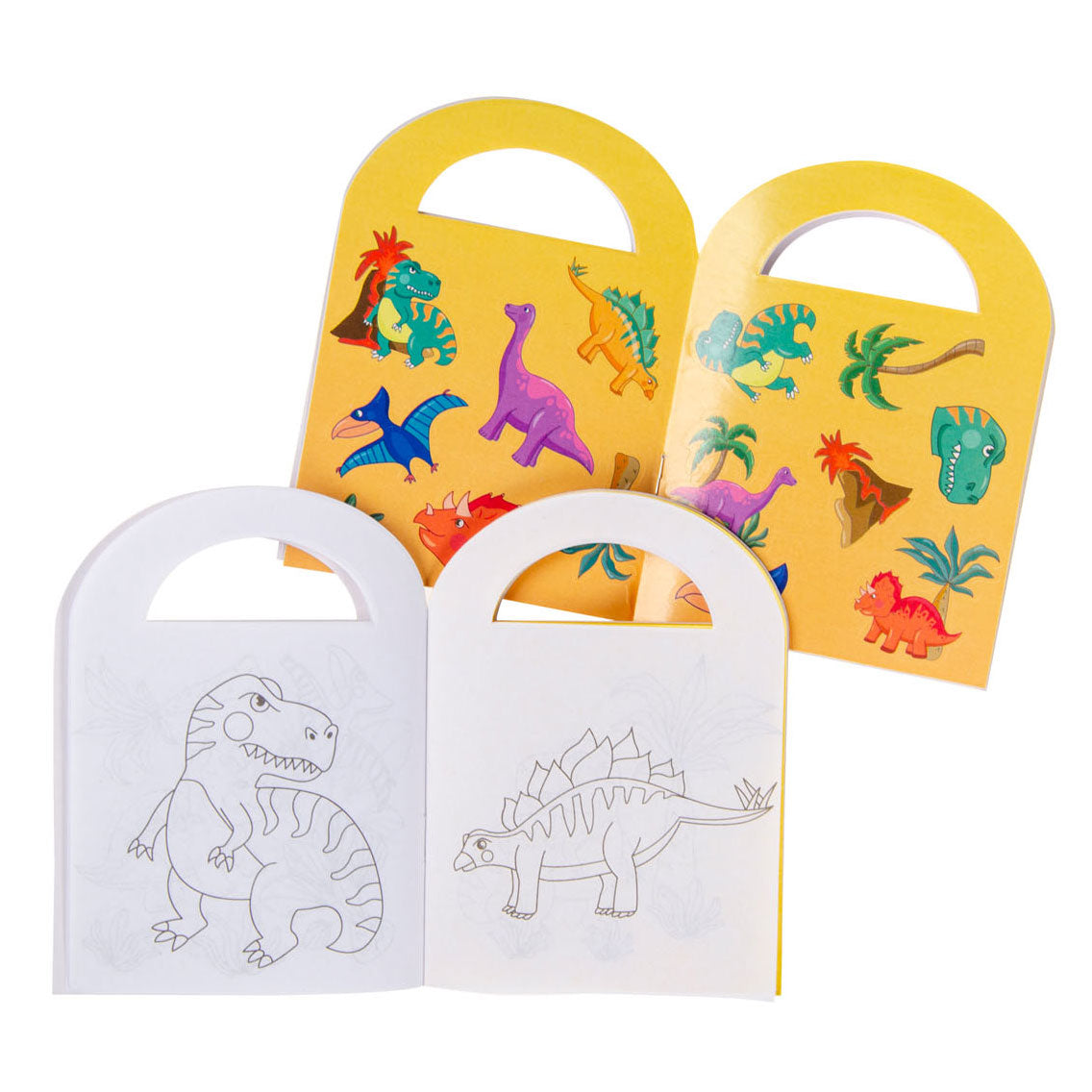Duckiez Kleurboekje met stickers dinosaurus