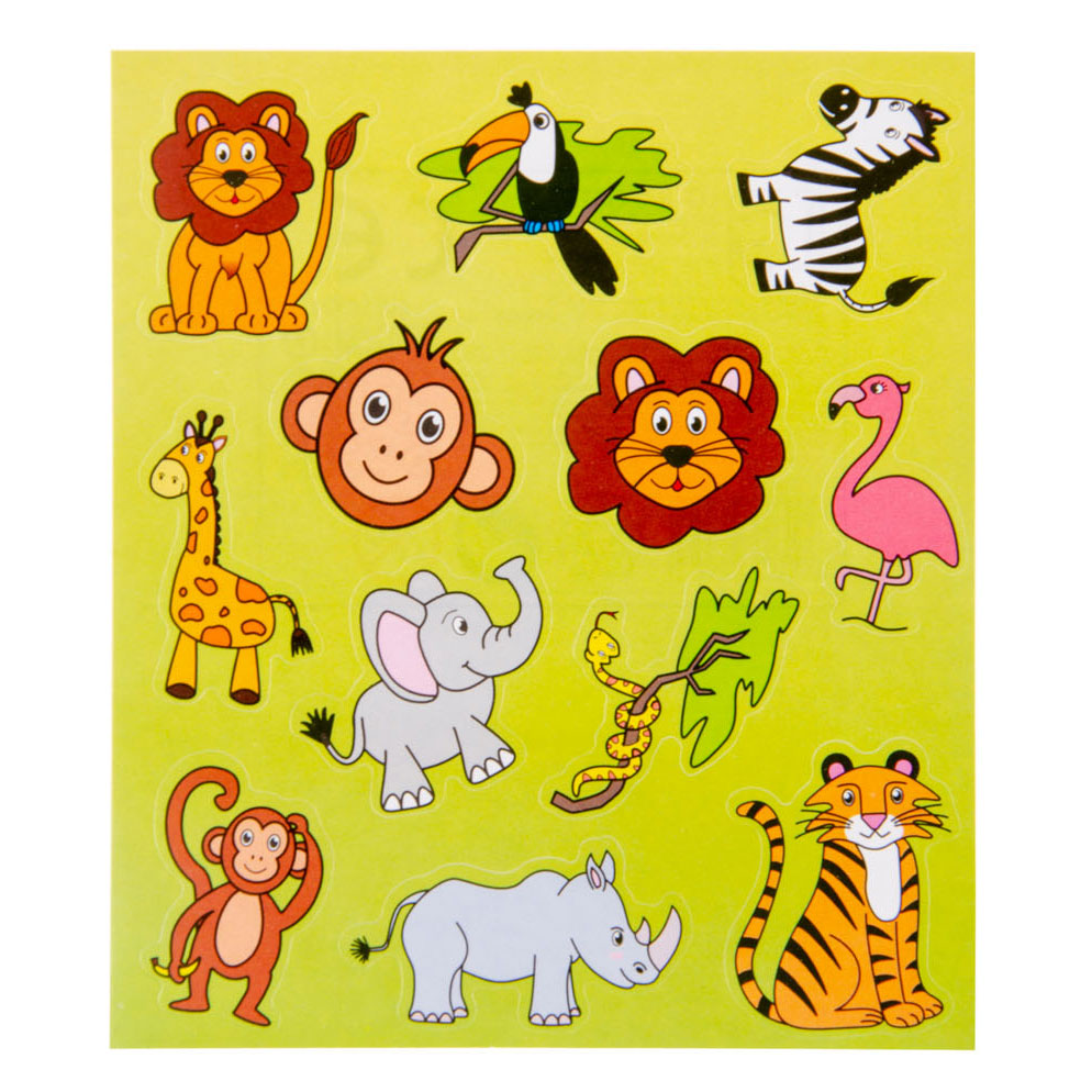 Duckiez Stickervel wilde dieren