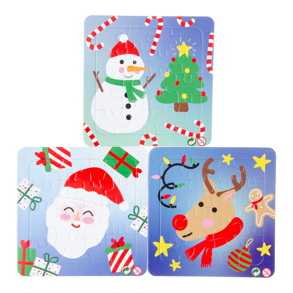 Duckiez Mini puzzeltje kerst, 16st.