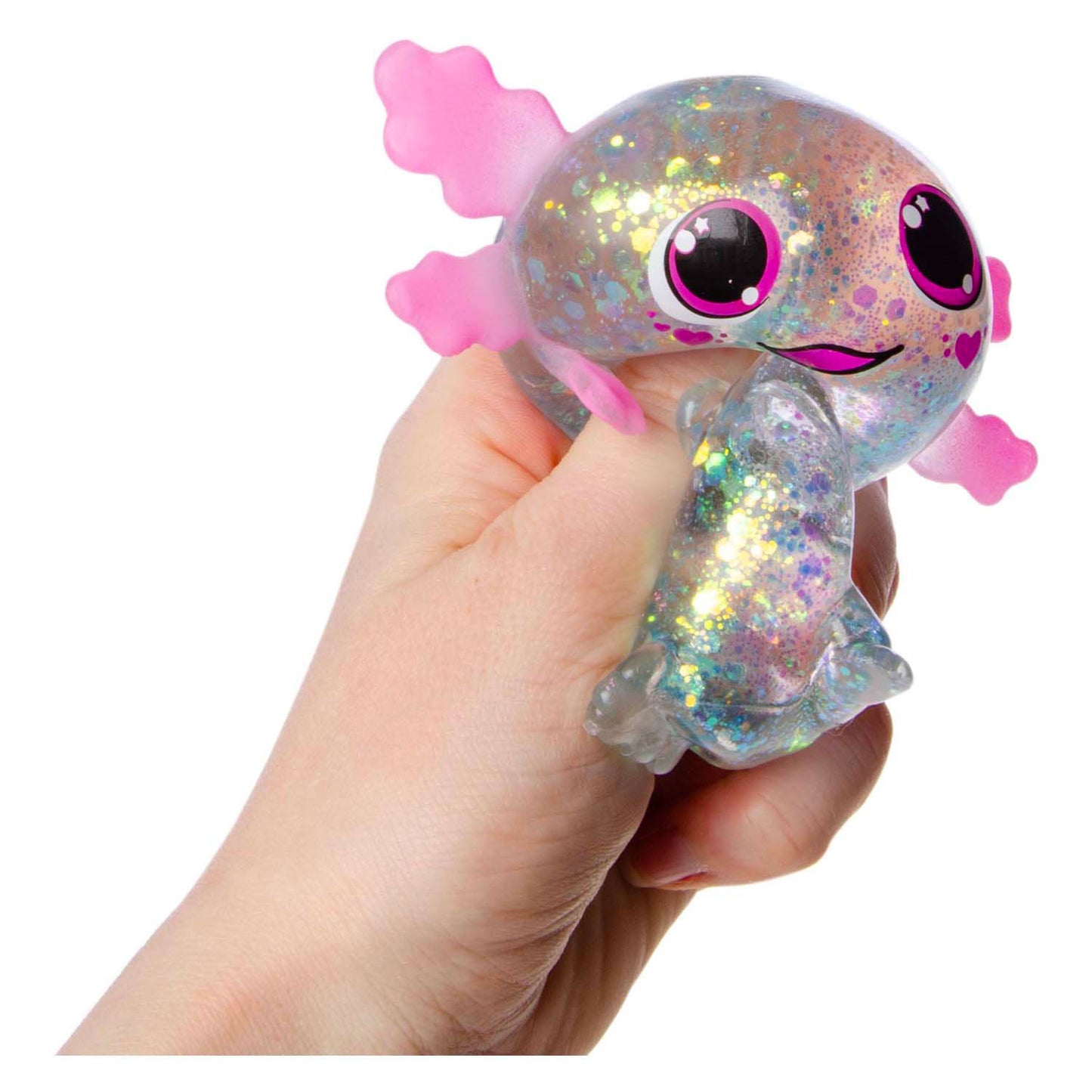 Duckiez Squeeze dier axolotl transparant
