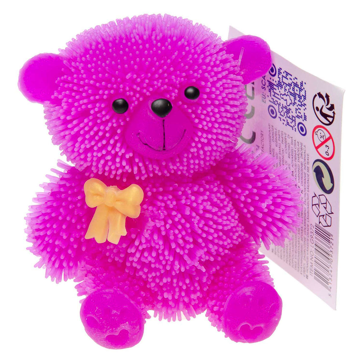Duckiez Puffer beertje kleur, 9cm