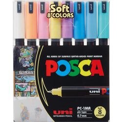 PK8 Lakmarker POSCA Kleurenassortiment PC-1MR