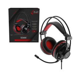 Koptelefoon MEDIARANGE MRGS300 Zwart, rood