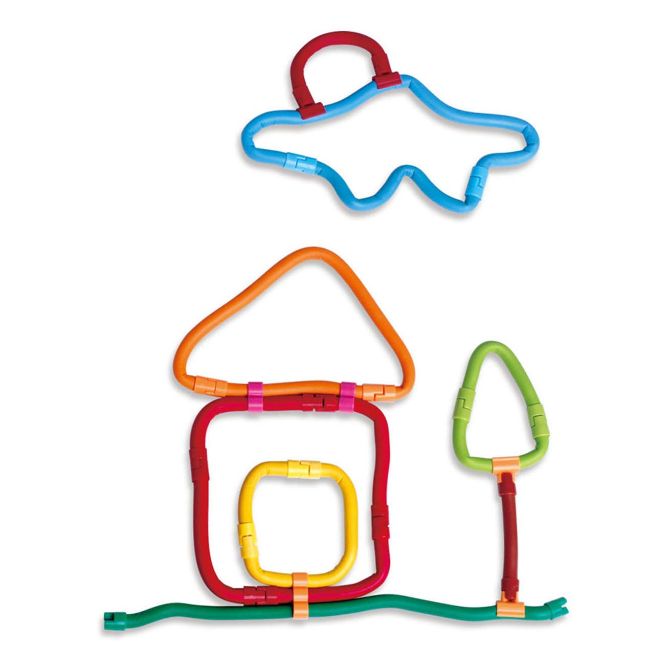 Clics Spaghetteez 3d art flexibele bouwstaafjes, 160dlg.