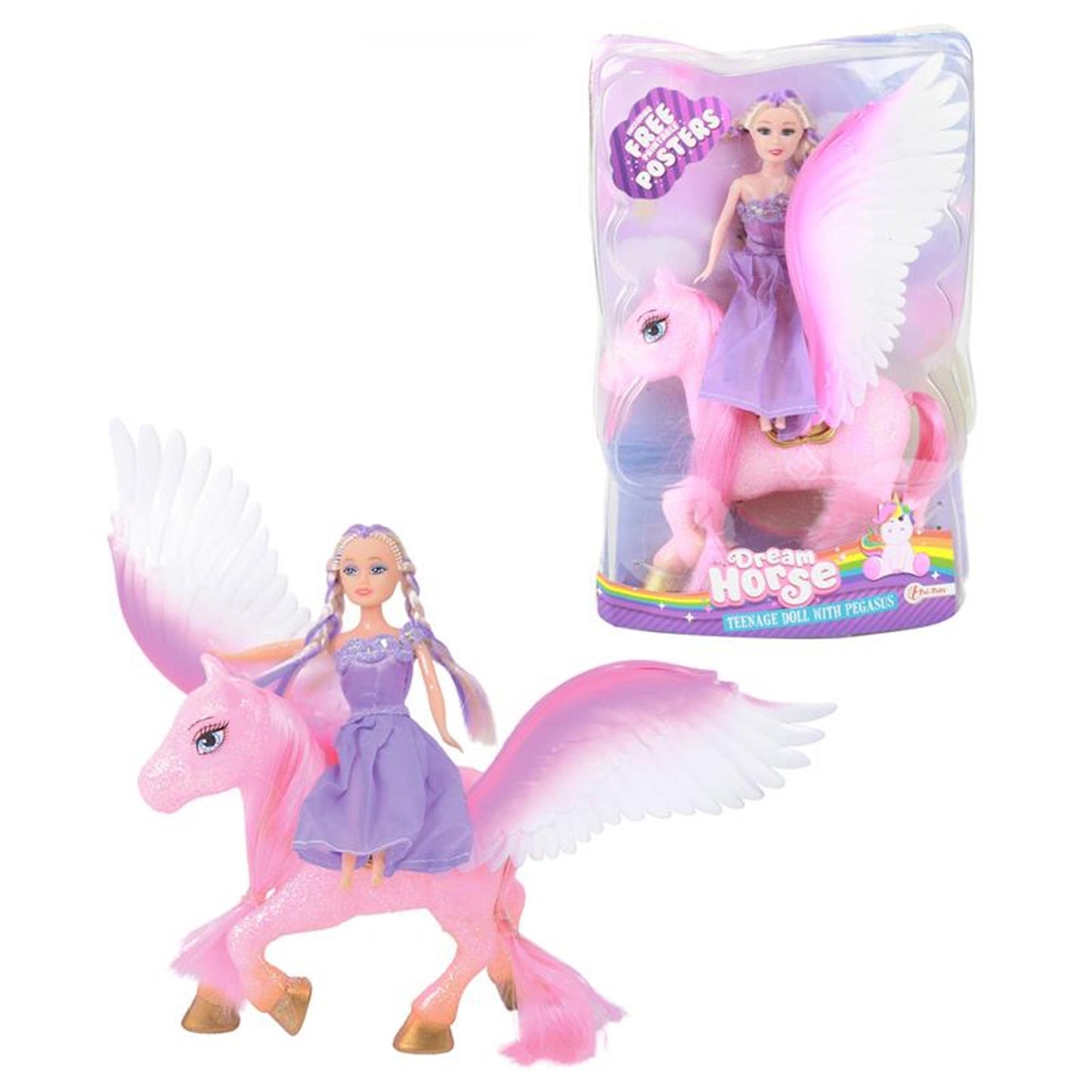Toi-Toys Toi toys tienerpop 15cm met pegasus