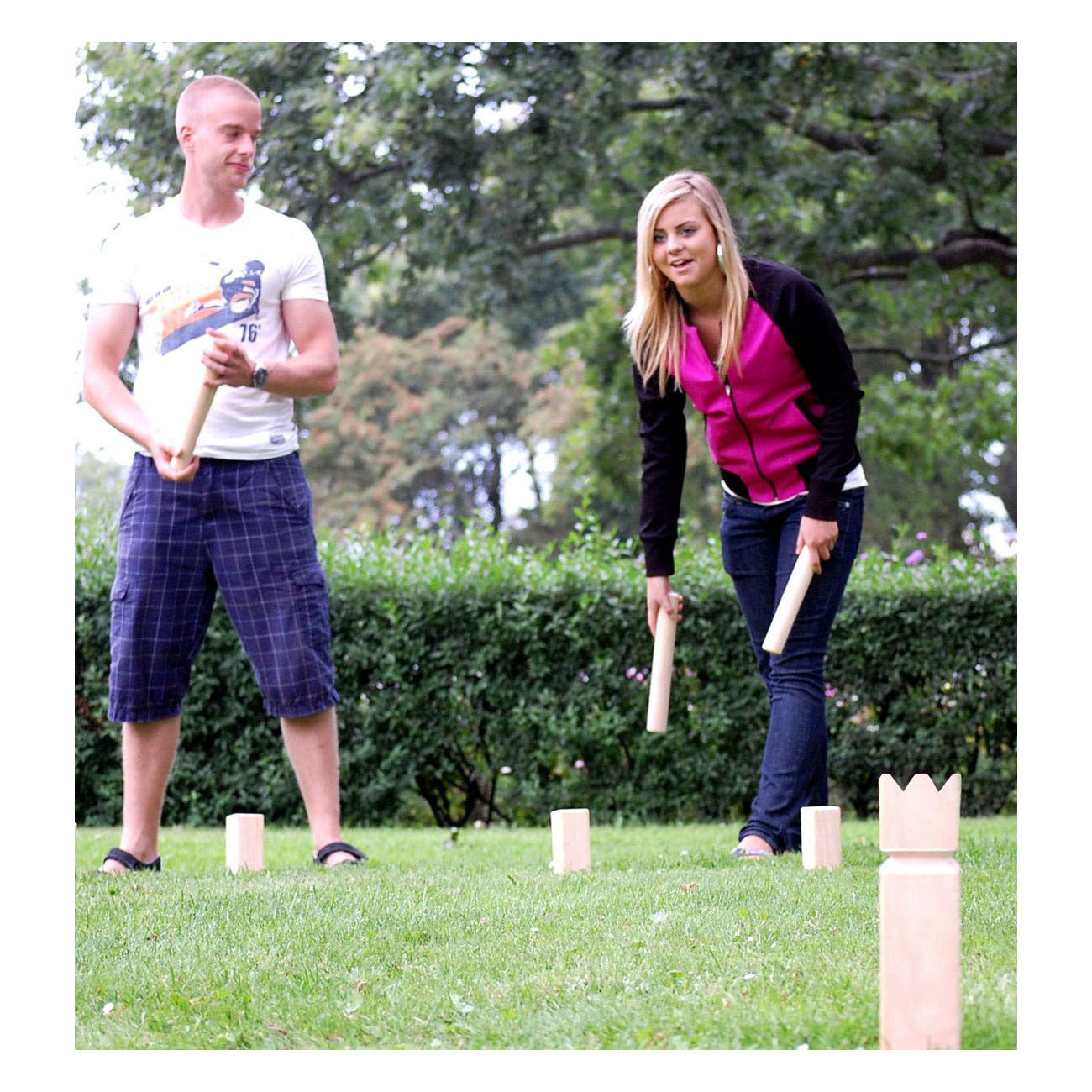 Selecta Houten buitenspel kubb basic