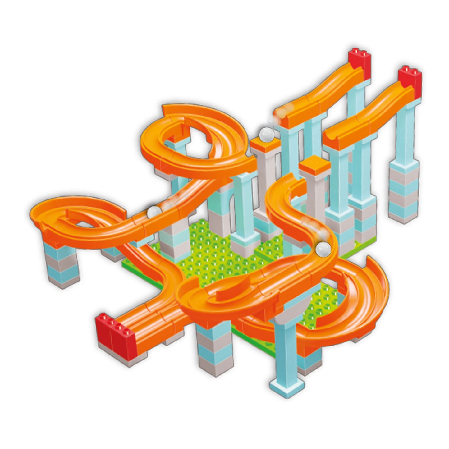 Androni Knikkerbaan roller coaster set, 128dlg.