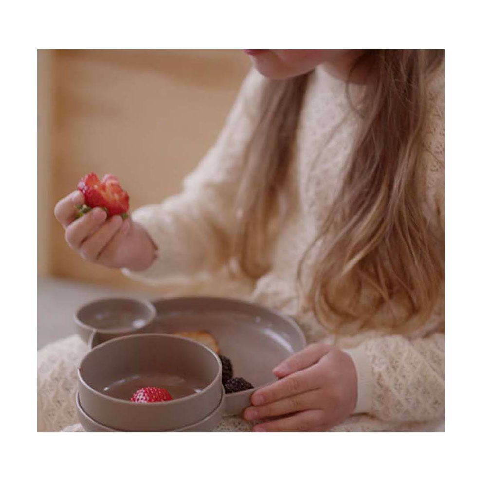 Dantoy Tiny - dinnertime servies geschenkset (mokka 7-delig)