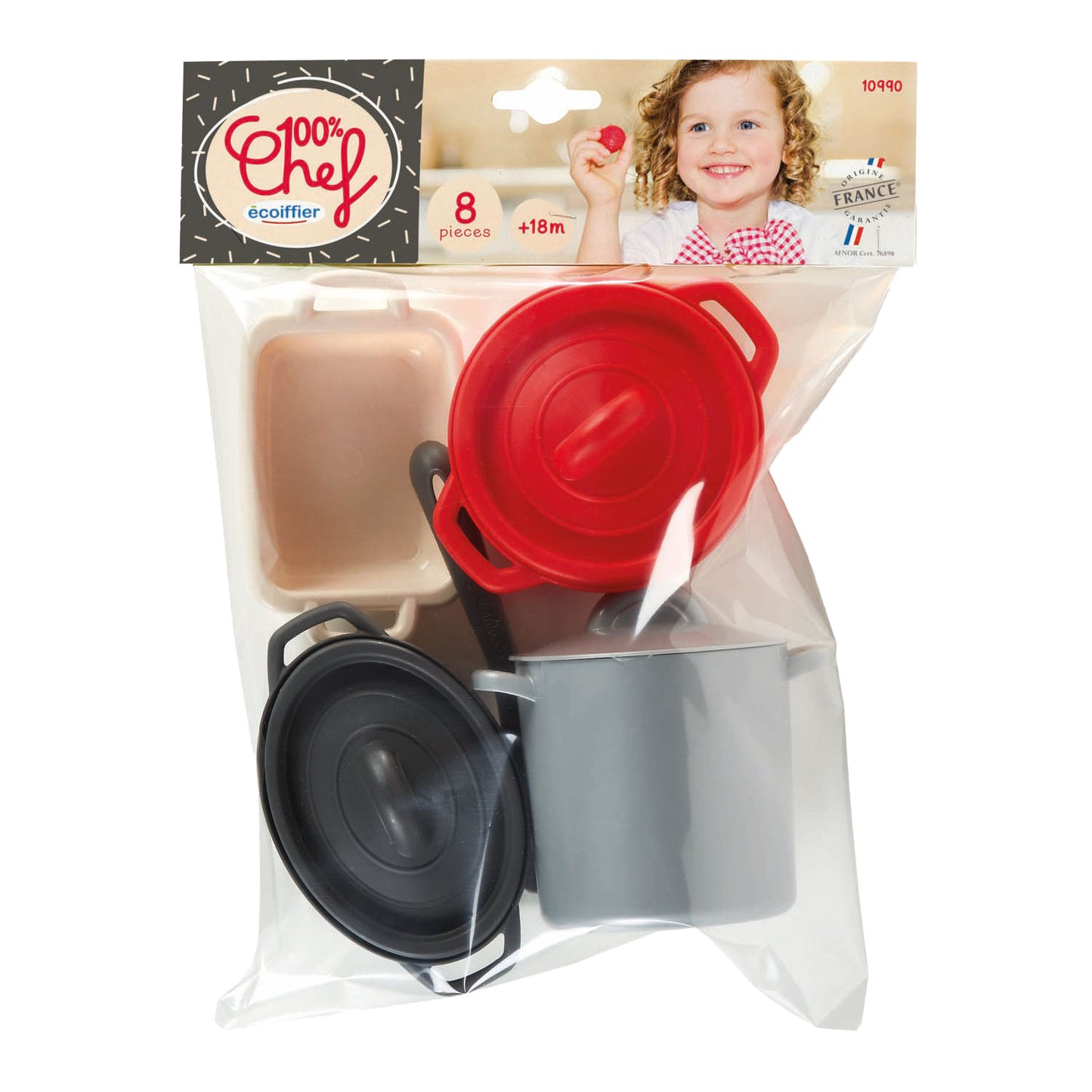 Écoiffier Ecoiffier 100% chef pannen en eetset - 8dlg.