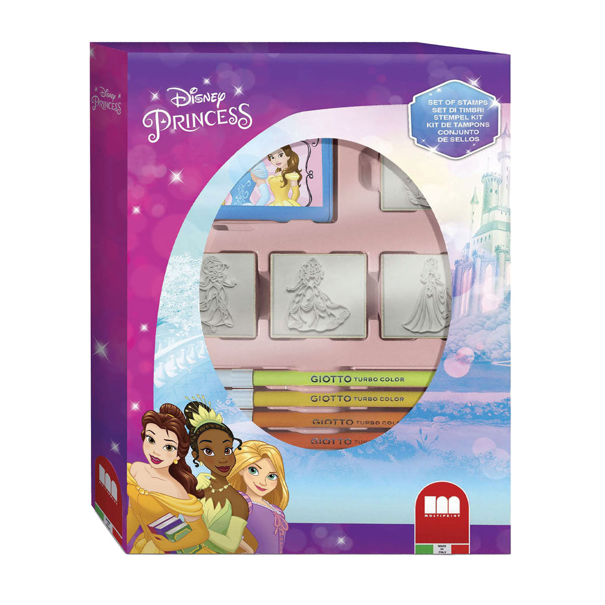 Multiprint Disney princess stempelset met 4 stempels