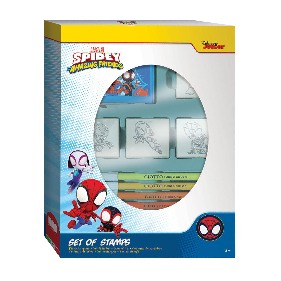 Multiprint Spidey stempelset met 4 stempels