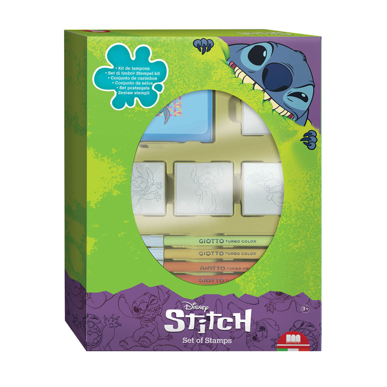 Multiprint Stitch stempelset met 4 stempels