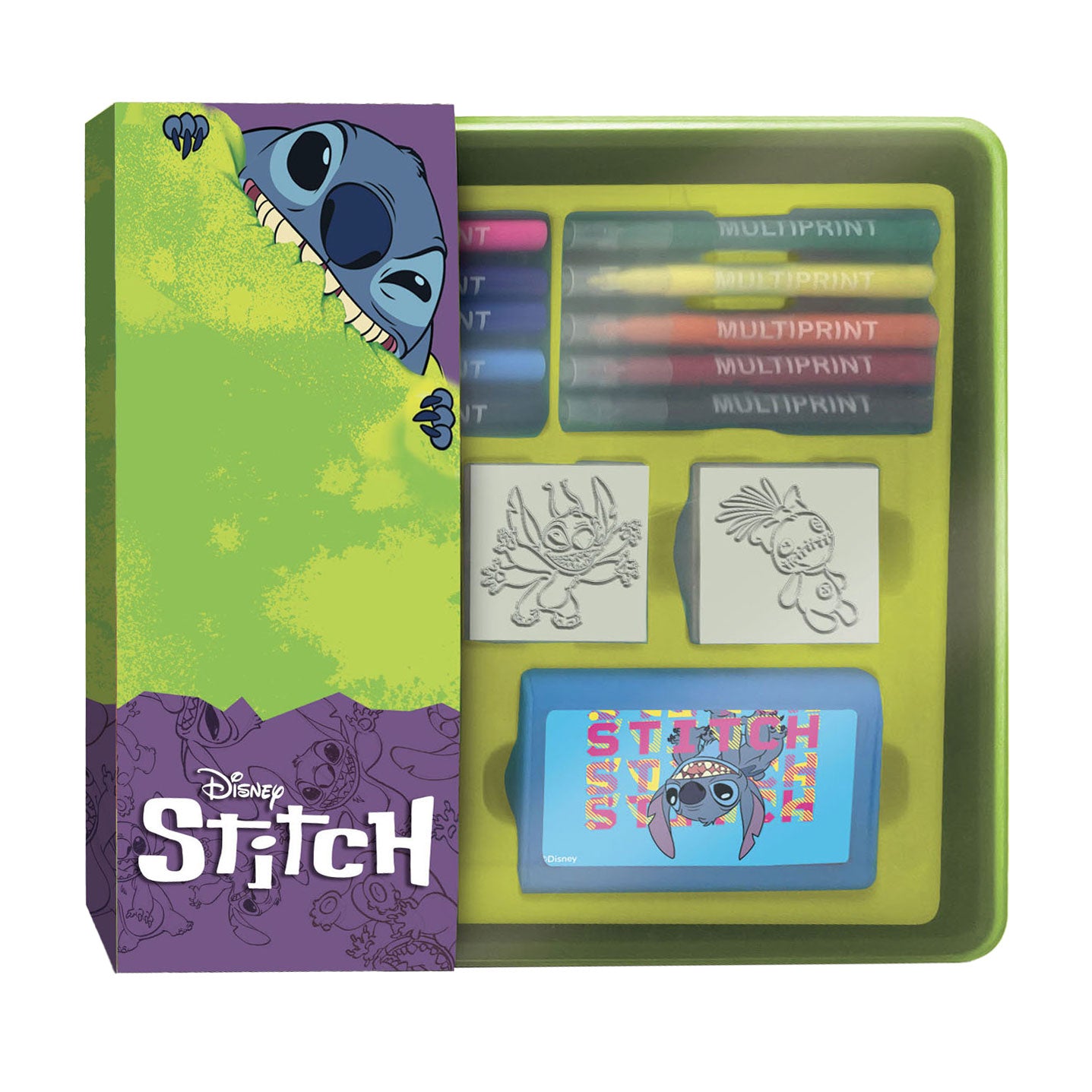 Multiprint Stitch stempels en viltstiften set in opbergbox