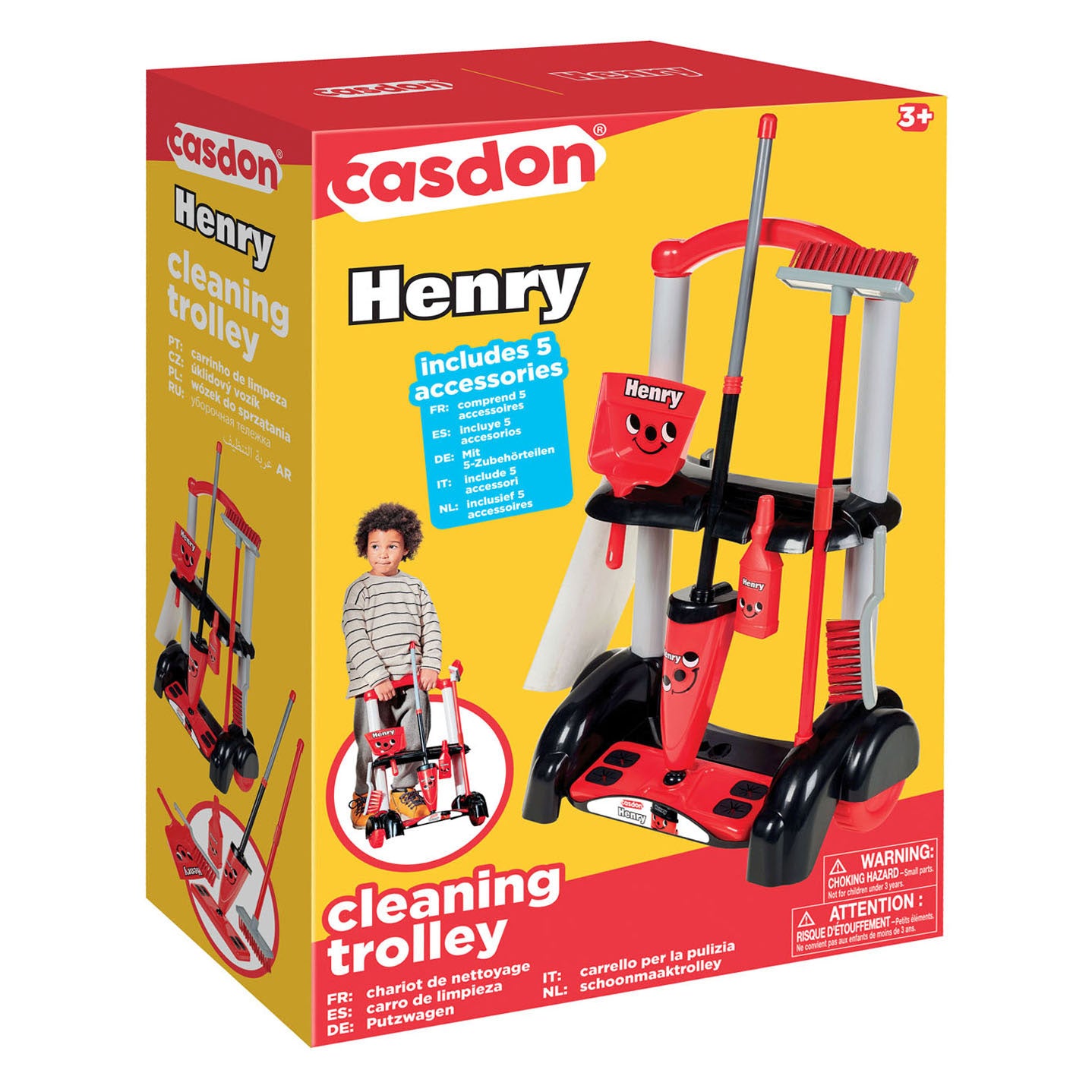 Casdon schoonmaak trolley henry