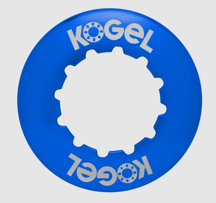 Kogel Lockring Centerlock Compatibel Rotor Lockring Internal Blauw - 147984