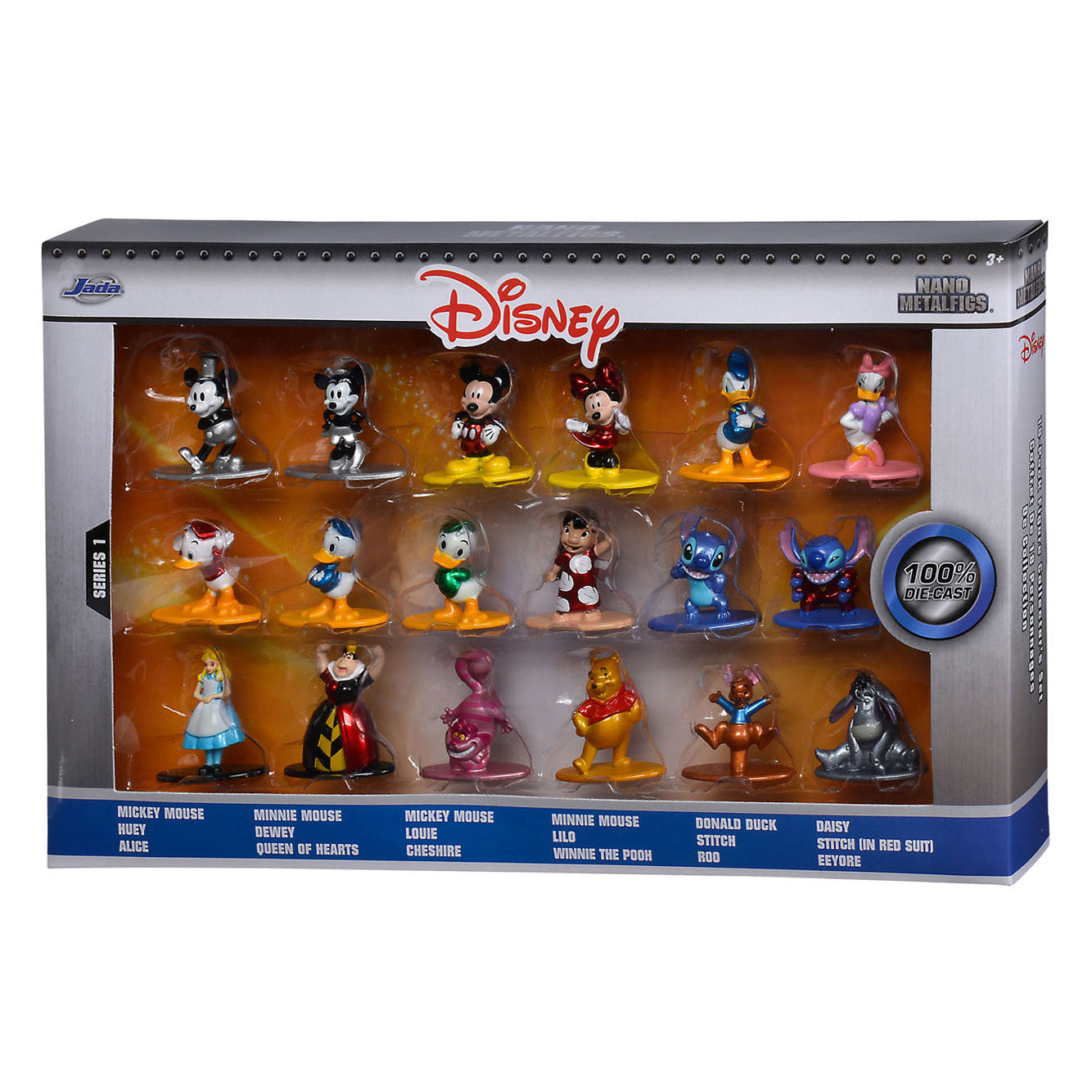 Jada Toys disney nano wave 1 verzamelfiguren, 18st.