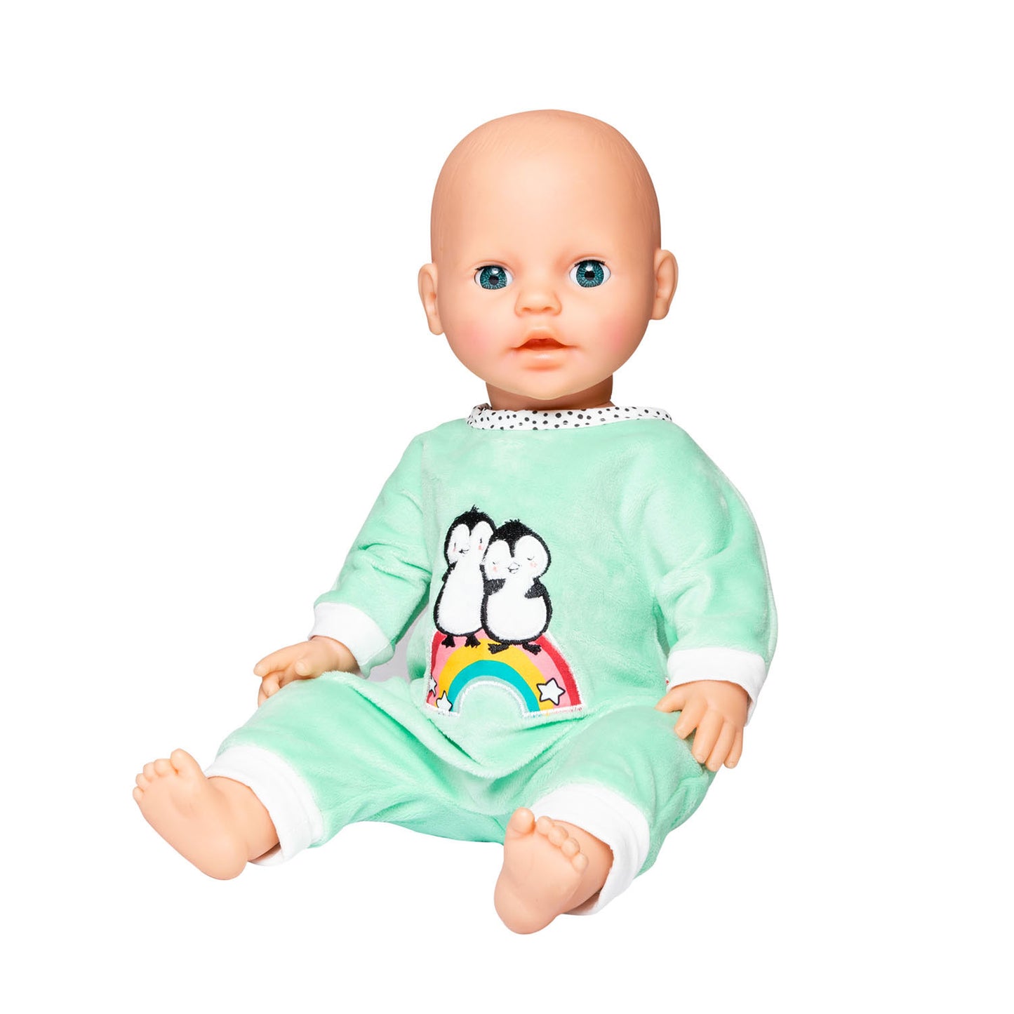 Heless Poppen romper fluffy pinguin, 28-35 cm