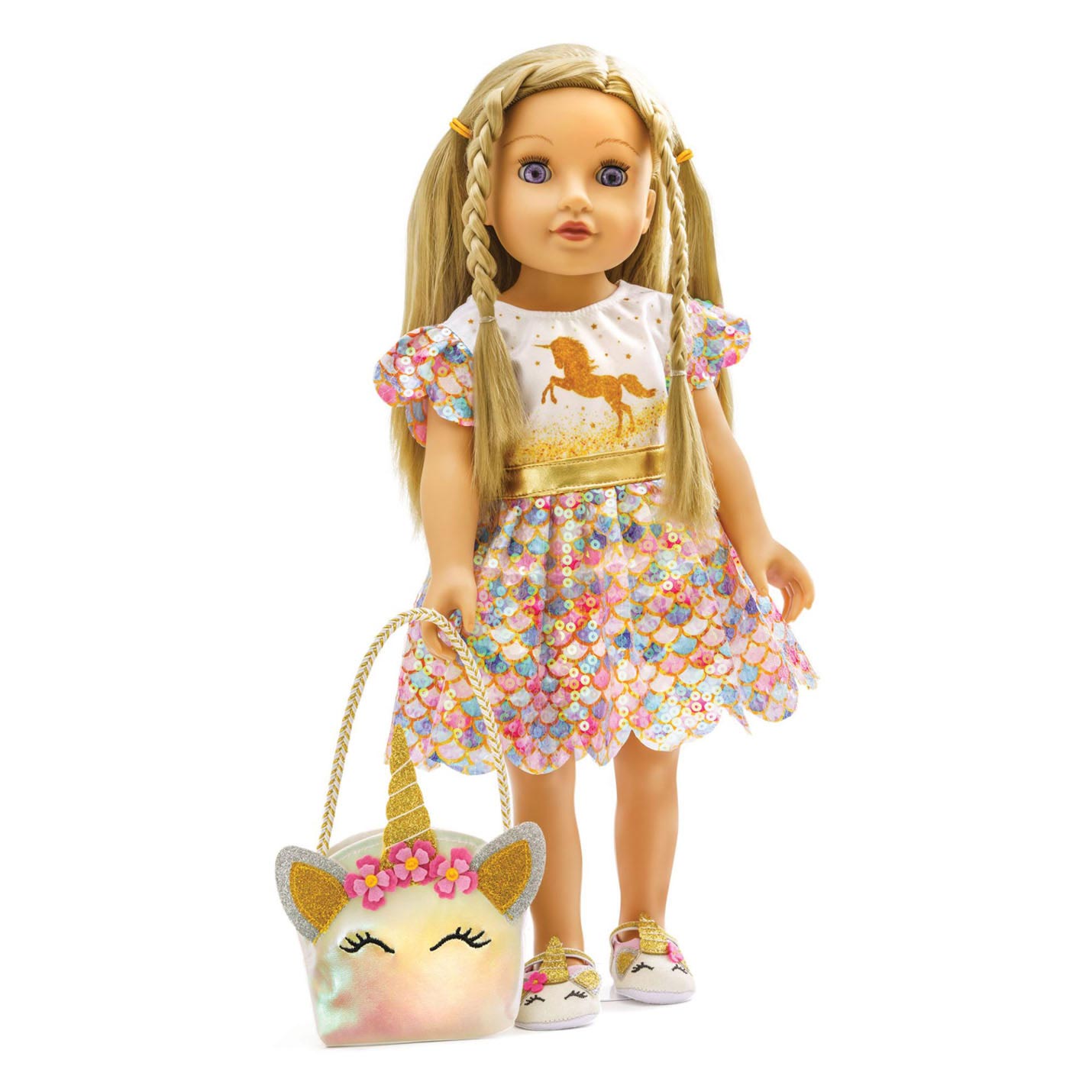 Heless Poppenjurk unicorn goldy, 35-45 cm
